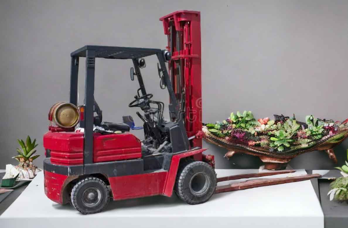 Forklift With Propane Cylinder
