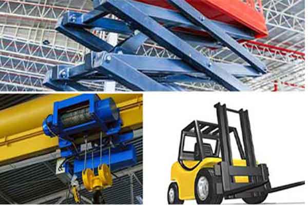 Overhead Crane, Aerial Platform, Forklift